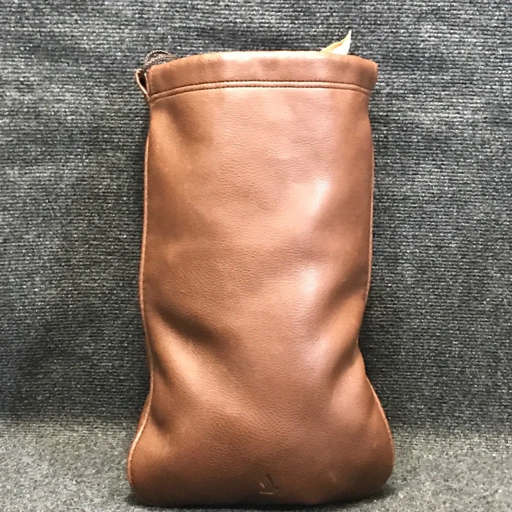 Braun Büffel Design Germany Brown Leather Shoe‎ Bag Drawstring Pouch Travel Bag